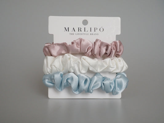 Silk Scrunchies - 3er Set aus Seide Pastel